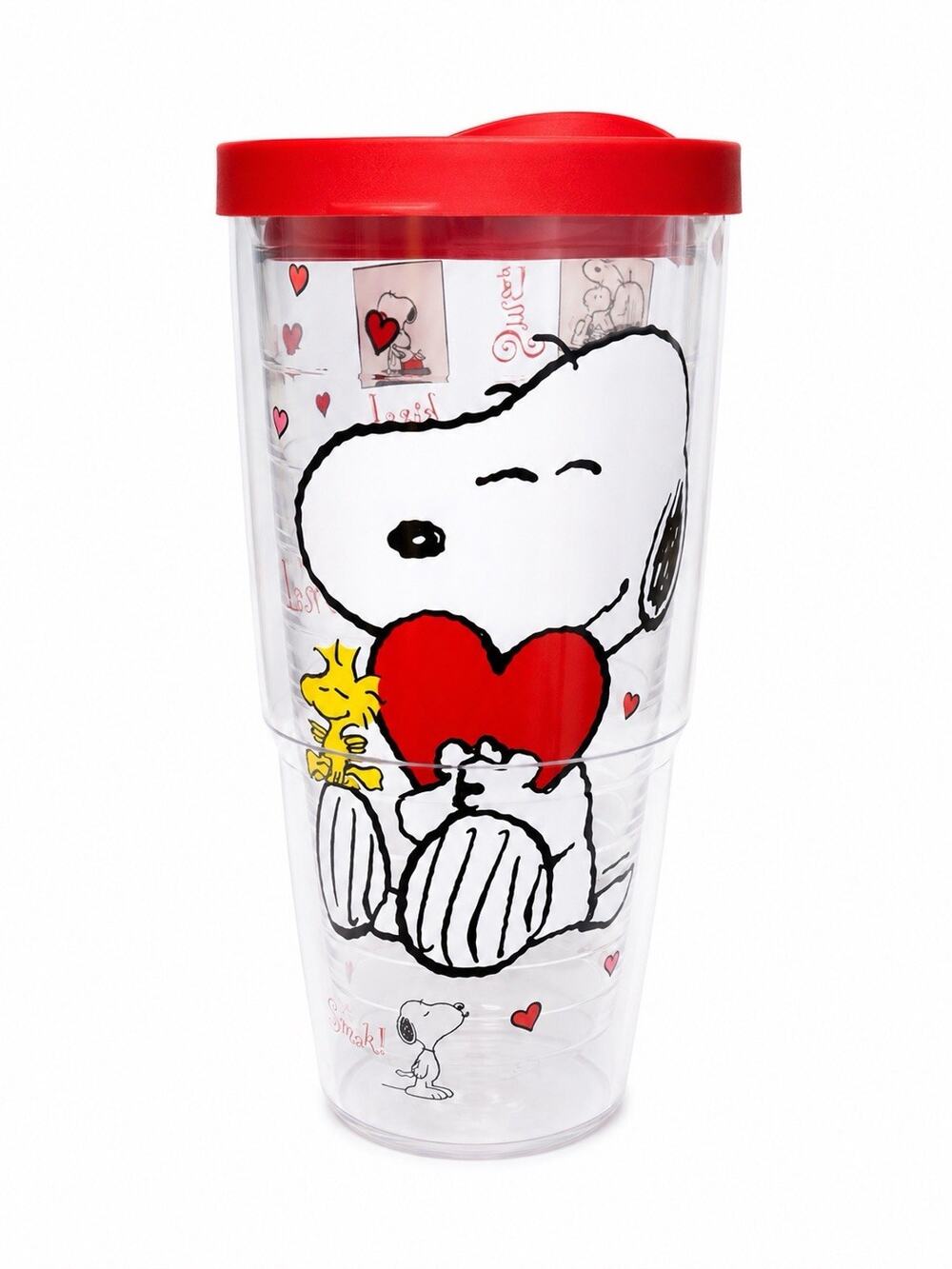 Double Walled Valentines Tervis Tumbler Peanuts Cards Snoopy - 16 Oz Capacity